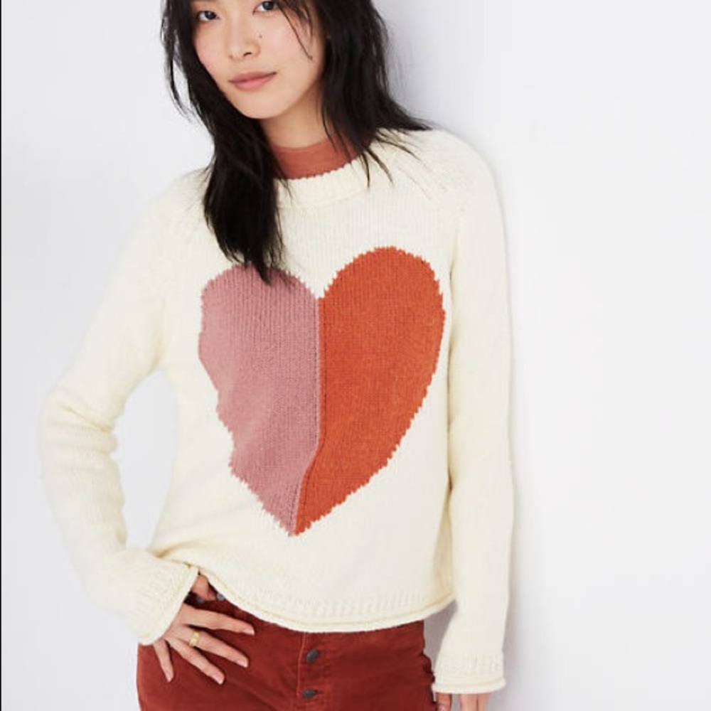 Madewell Heart Sweater